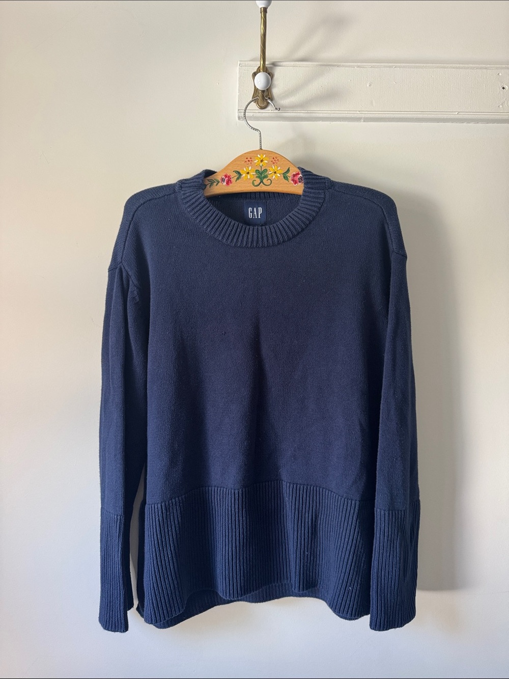 100% Cotton GAP Navy Blue Crewneck Sweater